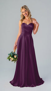Kennedy Blue Lisa Luxe Satin Bridesmaid Dress