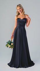 Kennedy Blue Lisa Luxe Satin Bridesmaid Dress