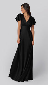 Kennedy Blue Luca Luxe Satin Bridesmaid Dress