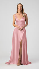 Kennedy Blue Meg Luxe Satin Bridesmaid Dress