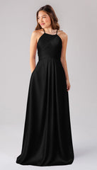 Kennedy Blue Milly Luxe Satin Bridesmaid Dress