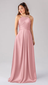 Kennedy Blue Milly Luxe Satin Bridesmaid Dress