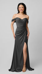 Kennedy Blue Milo Luxe Satin Bridesmaid Dress