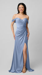 Kennedy Blue Milo Luxe Satin Bridesmaid Dress