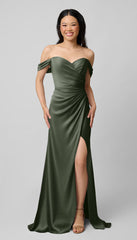 Kennedy Blue Milo Luxe Satin Bridesmaid Dress