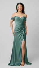 Kennedy Blue Milo Luxe Satin Bridesmaid Dress