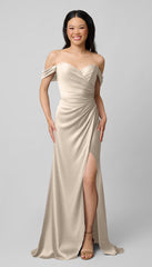 Kennedy Blue Milo Luxe Satin Bridesmaid Dress