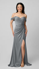 Kennedy Blue Milo Luxe Satin Bridesmaid Dress