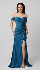 Kennedy Blue Milo Luxe Satin Bridesmaid Dress