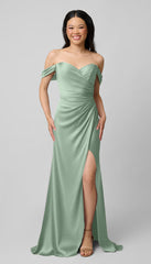 Kennedy Blue Milo Luxe Satin Bridesmaid Dress