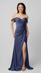 Kennedy Blue Milo Luxe Satin Bridesmaid Dress