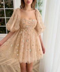 Short Formal Dress, Tulle Homecoming Dress S2567