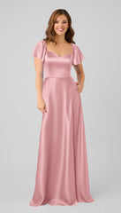 Kennedy Blue Oakley Luxe Satin Bridesmaid Dress