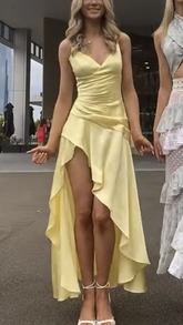 Yellow Prom Dresses,Evening Gown,Party Dresses,Formal Dress S3490