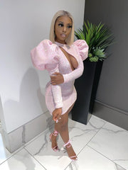 Pink birthday outfit black girl hoco dress Cocktail Dress S818