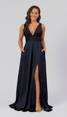 Kennedy Blue Dottie Bridesmaid Dress