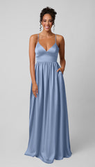 Kennedy Blue Sloane Luxe Satin Bridesmaid Dress