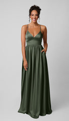 Kennedy Blue Sloane Luxe Satin Bridesmaid Dress