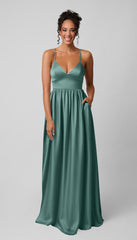 Kennedy Blue Sloane Luxe Satin Bridesmaid Dress