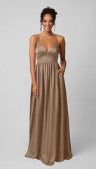 Kennedy Blue Sloane Luxe Satin Bridesmaid Dress