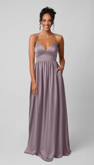 Kennedy Blue Sloane Luxe Satin Bridesmaid Dress