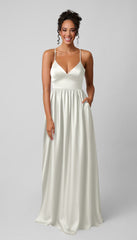 Kennedy Blue Sloane Luxe Satin Bridesmaid Dress