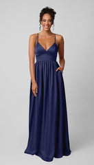 Kennedy Blue Sloane Luxe Satin Bridesmaid Dress