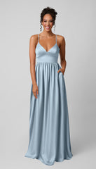 Kennedy Blue Sloane Luxe Satin Bridesmaid Dress