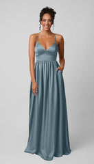 Kennedy Blue Sloane Luxe Satin Bridesmaid Dress