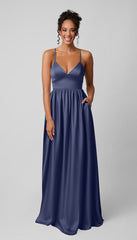 Kennedy Blue Sloane Luxe Satin Bridesmaid Dress