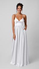 Kennedy Blue Sloane Luxe Satin Bridesmaid Dress