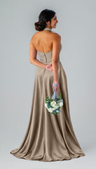 Kennedy Blue Stassi Luxe Satin Bridesmaid Dress