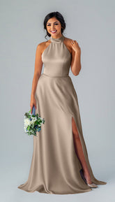 Kennedy Blue Stassi Luxe Satin Bridesmaid Dress