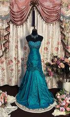 Mermaid Strapless Long Prom Dress, Formal Evening Gowns     S6853