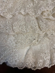 Vintage Mermaid Lace Beaded Long Wedding Dresses       S6848