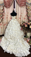 Vintage A line Long Wedding Dresses       S6846