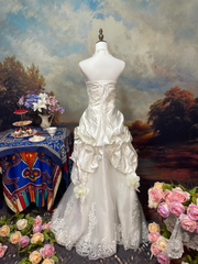 Vintage Mermaid Lace Long Wedding Dresses       S6869