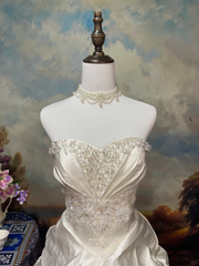 Vintage Mermaid Lace Long Wedding Dresses       S6869