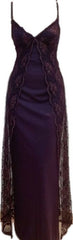 Sexy V-neck Grape Vintage Party Dress Long Formal Dress      S6306