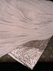 Light purple one-shoulder fitted waist bodycon short prom dress R6974