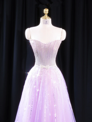 Light purple strapless fitted long ball gown R8925