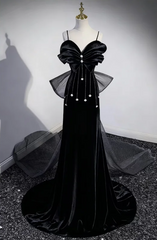 Black halter-neck off-the-shoulder fitted long ball gown R6421