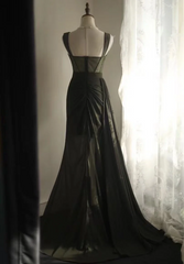 Black halter-neck fitted long ball gown R6783