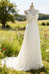 White halter-neck sequined fitted long ball gown R6746