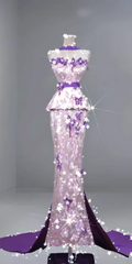 Light Purple Strapless Prom Dress with Classic Elegance and a Fitted, Slim-Fit Waist R6508