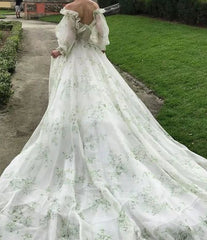 Modest Long Sleeve Chiffon Evening Dress   S1878