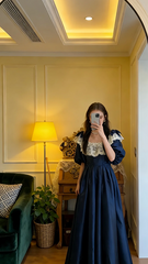 Mage Lace Square Neckline Fitted Waist Long Ball Gown R8582