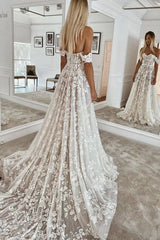 Gorgeous Sweetheart Lace Long Wedding Dresses        S3693