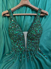 Green Long Prom Dress Evening Dress S1732