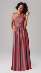 Kennedy Blue Athena Luxe Satin Bridesmaid Dress